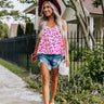 Stylish Staple Leopard Shift Tank In Fucshia Image - 1