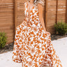 Curacao Cutie Front Tie Maxi in Rust Image - 1