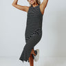 Park Ave Patio Stripe Midi In Black Image - 1