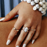 Sweet Daybreak Ring Set In White Image - 1