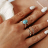 Sweet Daybreak Ring Set In Turquoise Image - 1