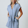 Destination Obsessed Romper In Sky Blue Image - 1