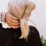 Chardonnay Babe Hair Claw In White Cheetah Image - 1
