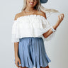 Hamptons Summer Ruffle Top Image - 1