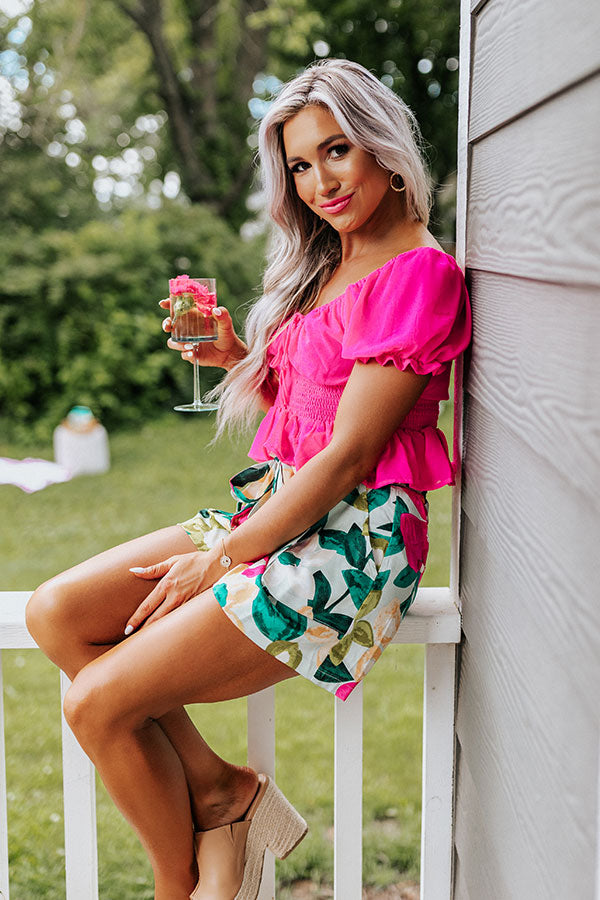 Positano Pretty Smocked Top Image - 2