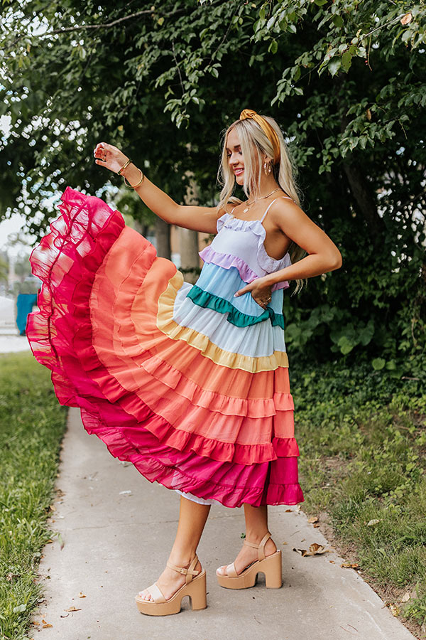 Unspoken Moment Tiered Midi Image - 1