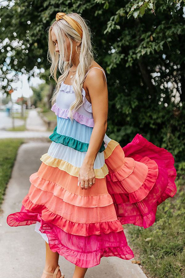 Unspoken Moment Tiered Midi Image - 2