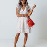 Hibiscus Holiday Babydoll Dress In White Image - 1