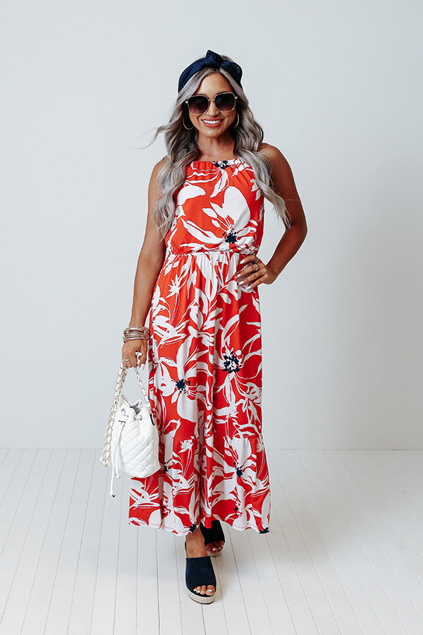 Tropics For Two Floral Midi