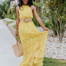 Sun Belle Floral Maxi In Yellow Image - 1