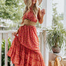 Sun Belle Floral Maxi In Red Image - 1