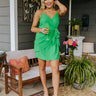 Spotlight Hour Wrap Dress In Kelly Green Image - 1
