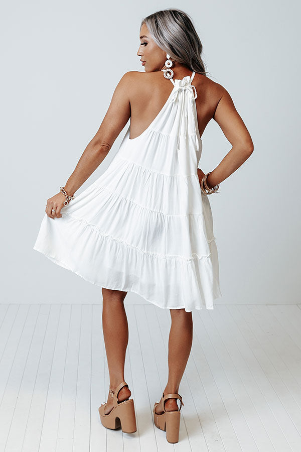 Miami Pier Shift Dress In White Image - 4