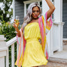 Bring On The Fun Satin Dress In Yellow Image - 1