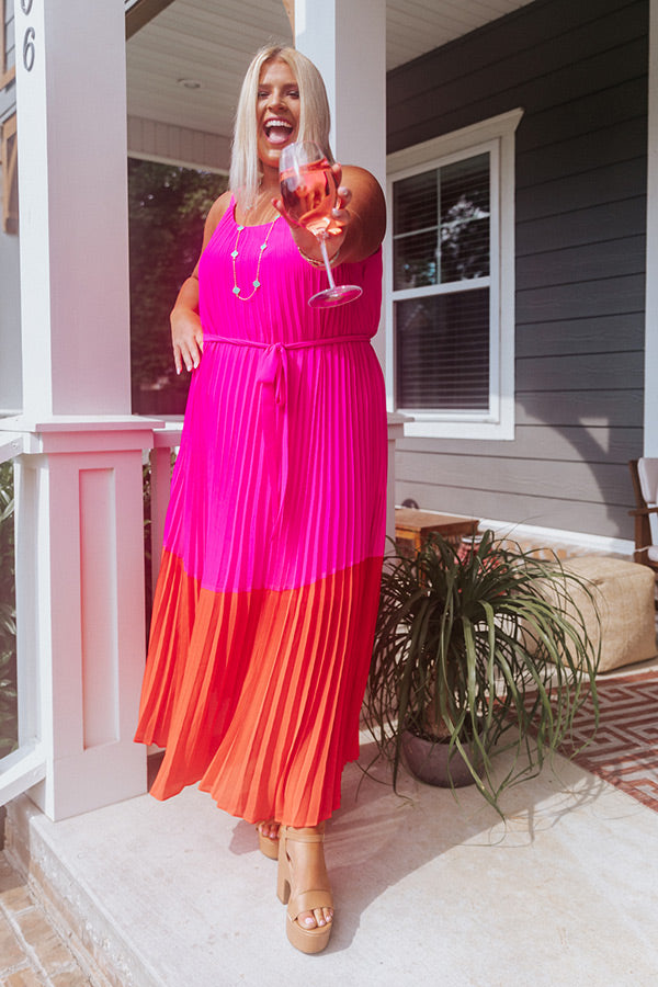 Lovely Story Pleated Maxi Curves Image - 1