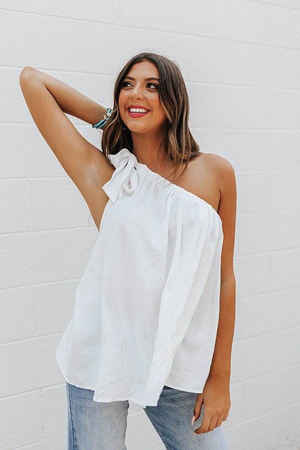 Floating On Air Shift Top In White