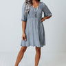 Style Stash Smocked Dress In Navy Image - 1