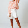 Certainly Chic Shift Top In Coral Image - 1