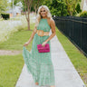 Sun Belle Floral Maxi In Green Image - 1