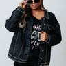 Brand New Look Denim Jacket In Black Image - 1