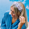 Blossom Babe Floral Headband In Blue Image - 1