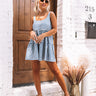 Poems And Prosecco Gingham Romper In Blue Image - 1