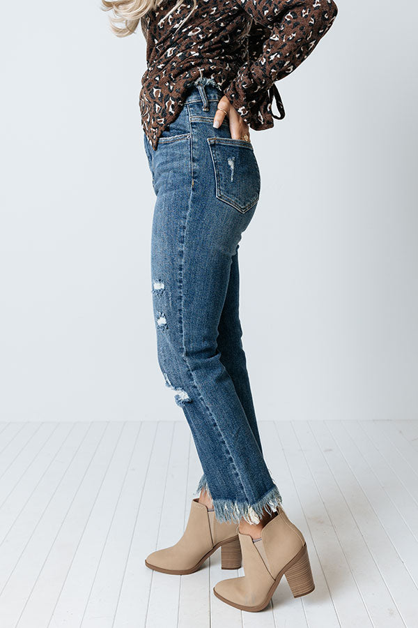 Risen The Wensley High Waist Distressed Jean in Medium Wash Image - 3