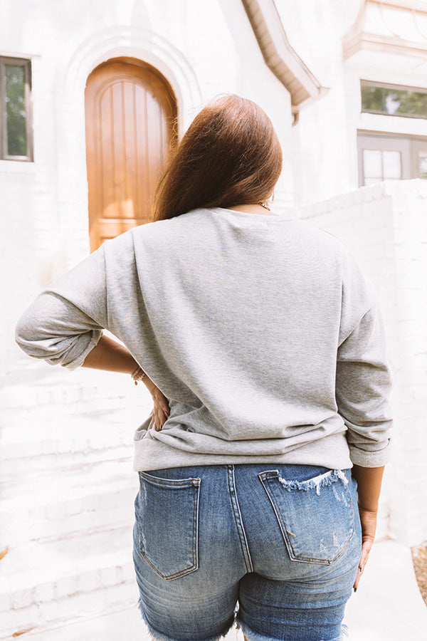 Best Wife Ever Sweatshirt In Grey   Curves Image - 4