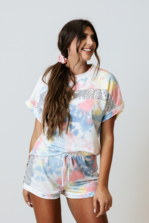 Waves and Wishes Tie Dye Shift Tee Image - 2