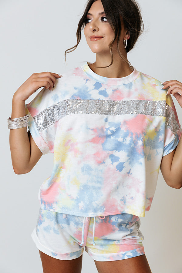 Waves and Wishes Tie Dye Shift Tee Image - 4