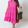 Fated For Love Midi In Pink Curves Image - 1
