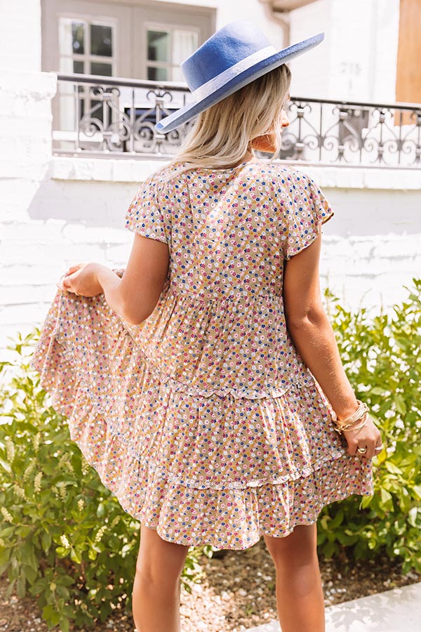 Successfully Chic Shift Dress In Iced Latte Image - 5