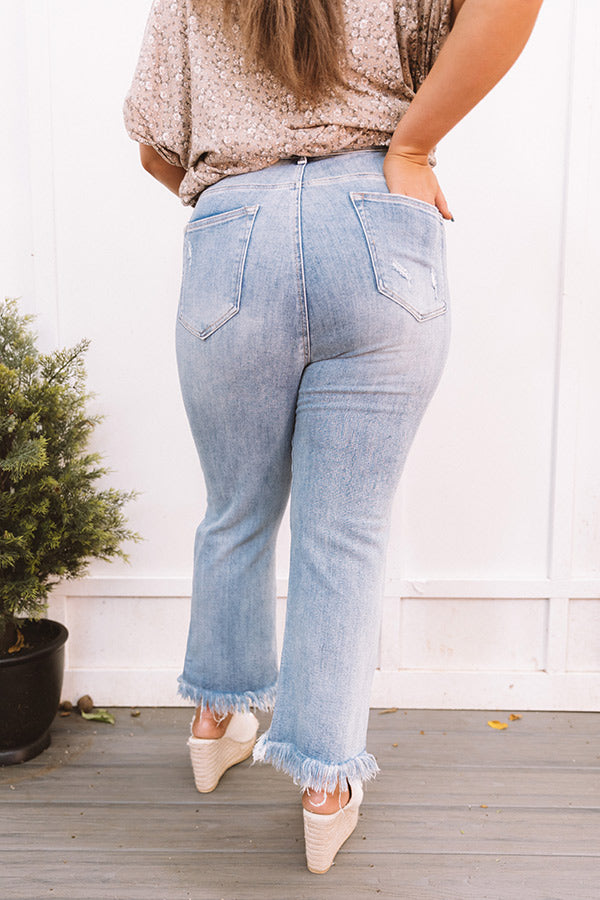 Risen The Wensley High Waist Distressed Jean In Light Wash   Curves Image - 4