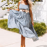 Sweet Intentions Floral Midi In Airy Blue Image - 1