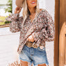 Wine Toast Floral Shift Top In Dark Grey Image - 1