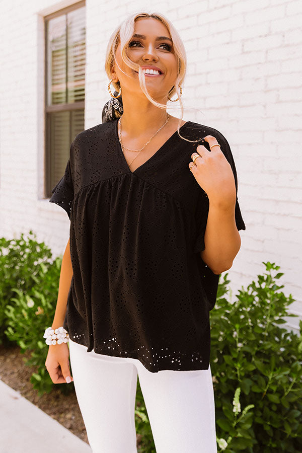 Wish And Wonder Eyelet Top Image - 3