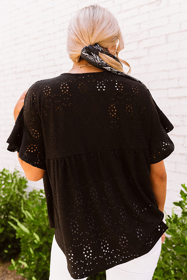 Wish And Wonder Eyelet Top Image - 5
