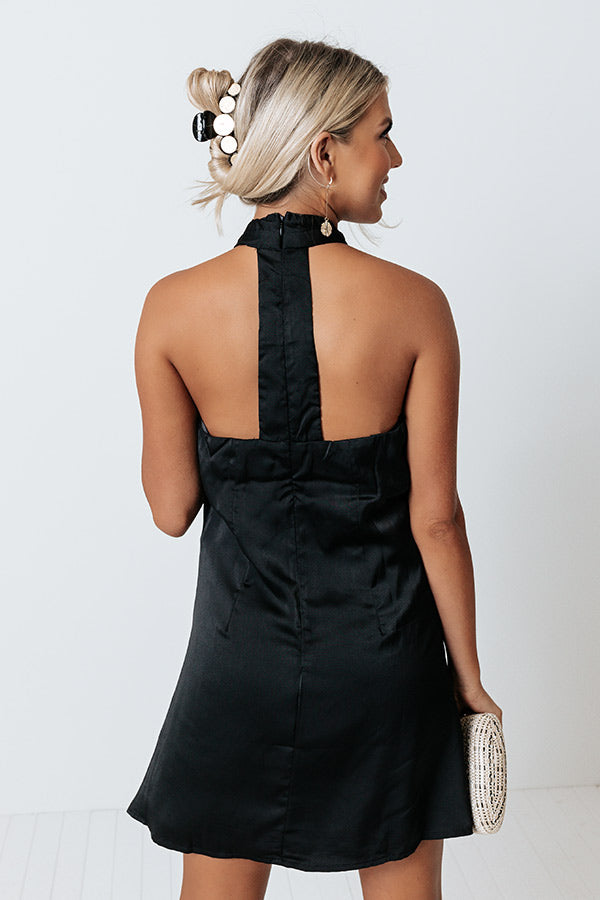 Cocktail Meeting Satin Dress Image - 3