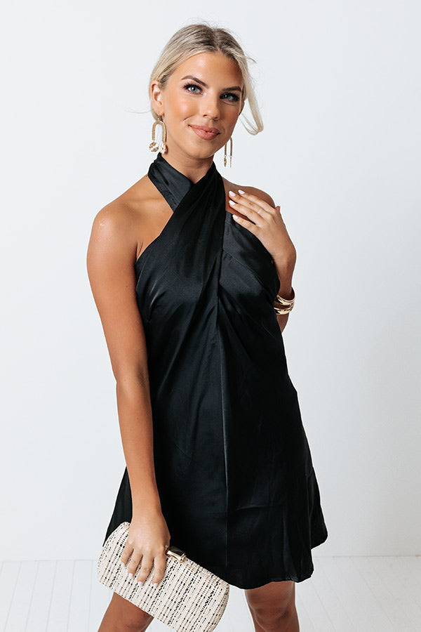 Cocktail Meeting Satin Dress Image - 1