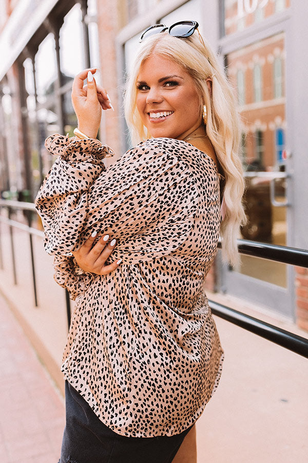 Dreams Come True Leopard Shift Top Curves Image - 4