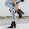 The Lukas Faux Leather Bootie In Black Image - 1
