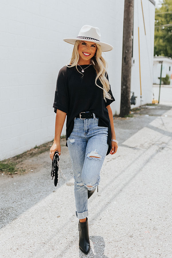 Risen The Seera High Waist Distressed Jean in Light Wash Image - 3