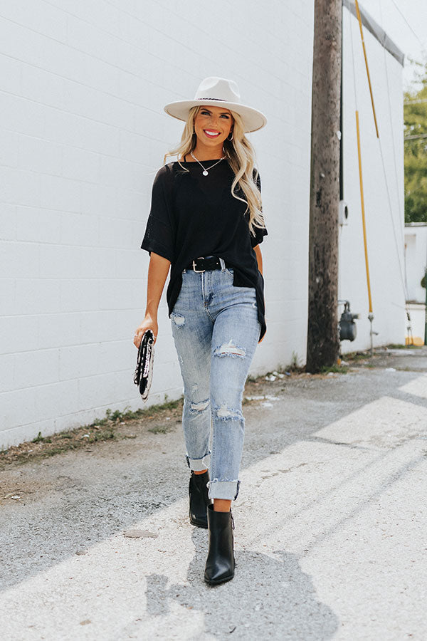 Risen The Seera High Waist Distressed Jean in Light Wash Image - 1