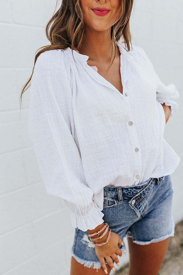 Chic Efforts Shift Top In White • Impressions Online Boutique