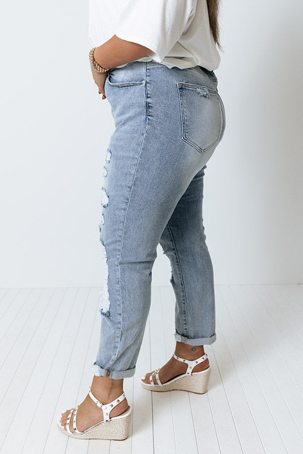 Risen The Penn High Waist Distressed Jean Curves Image - 3