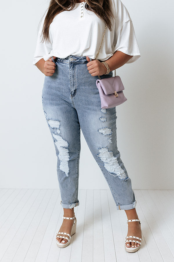 Risen The Penn High Waist Distressed Jean Curves Image - 1