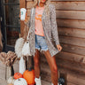 Wild Dreams Leopard Cardigan in Brown Image - 1