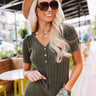 Cider Sweetness Knit Top In Army Green Image - 1