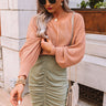 Cute To Be Cool Knit Top In Light Rust Image - 1