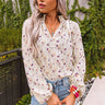 Vineyard Bound Floral Shift Top in Seafoam Image - 1